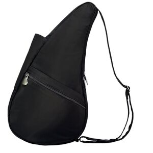 AmeriBag Classic Microfiber Healthy Back Bag Black Practical Pockets Travel Y2K